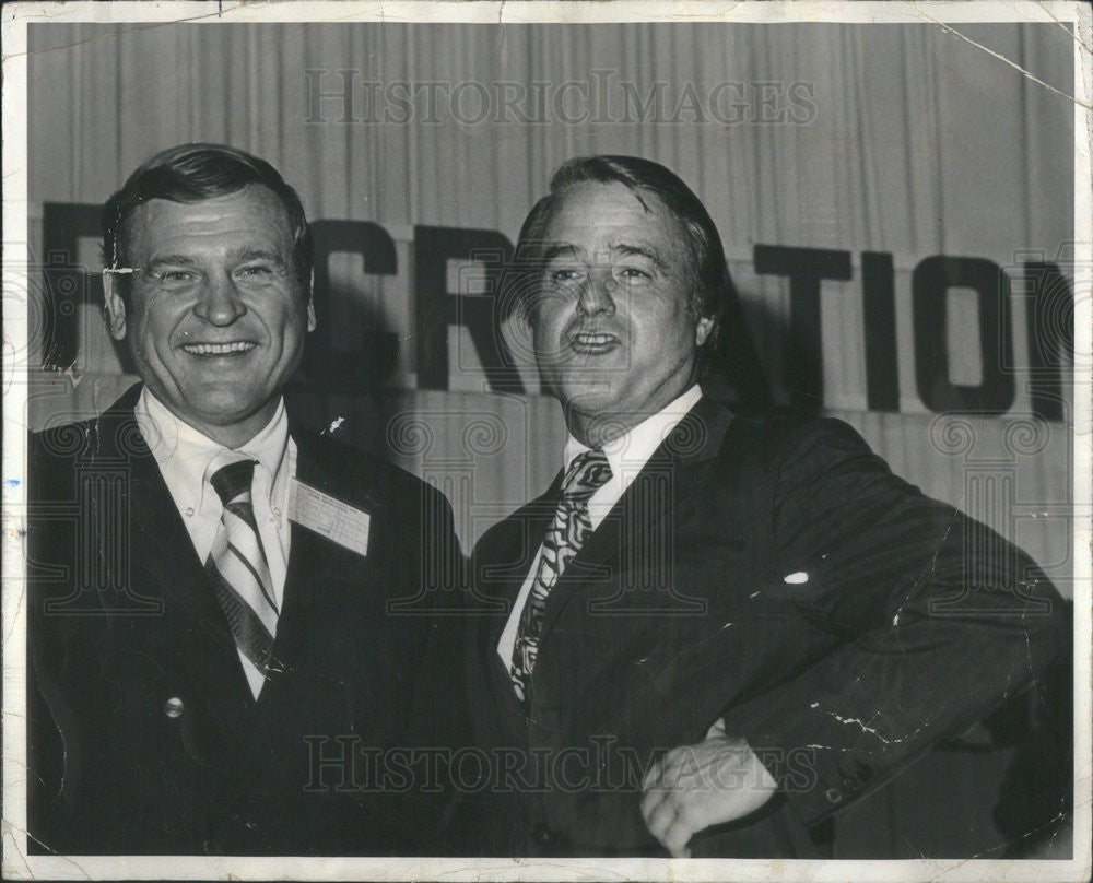 1972 Press Photo Congressman D. Rostenkowski and R. Sargent Shriver - Historic Images