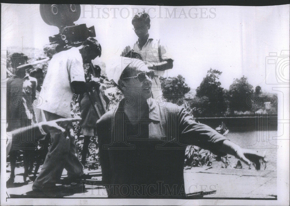 1957 Press Photo Italian Film Director And Screenwriter Roberto Rossellini - Historic Images