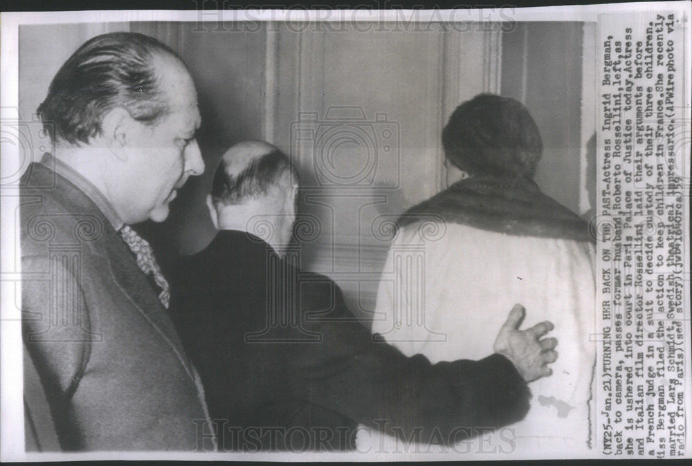 1959 Press Photo Actress Ingrid Bergman In Court Over Custody Of Children - Historic Images