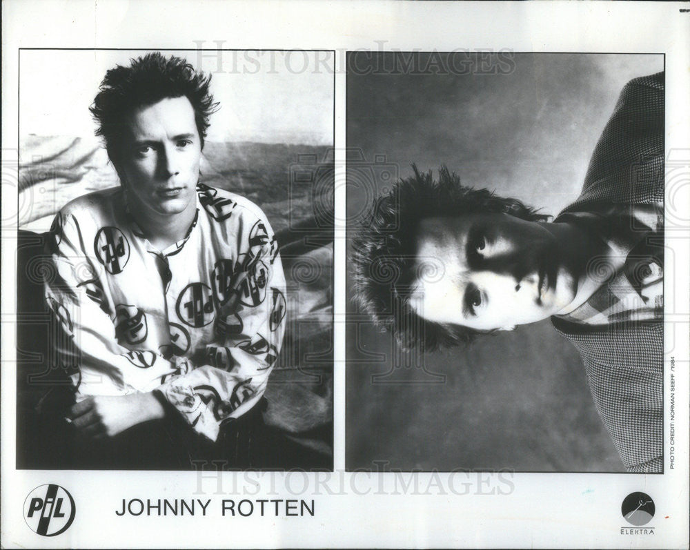 1994 Press Photo Johnny Rotten Singer Songwriter Sex Pistols Punk Rock Group - Historic Images