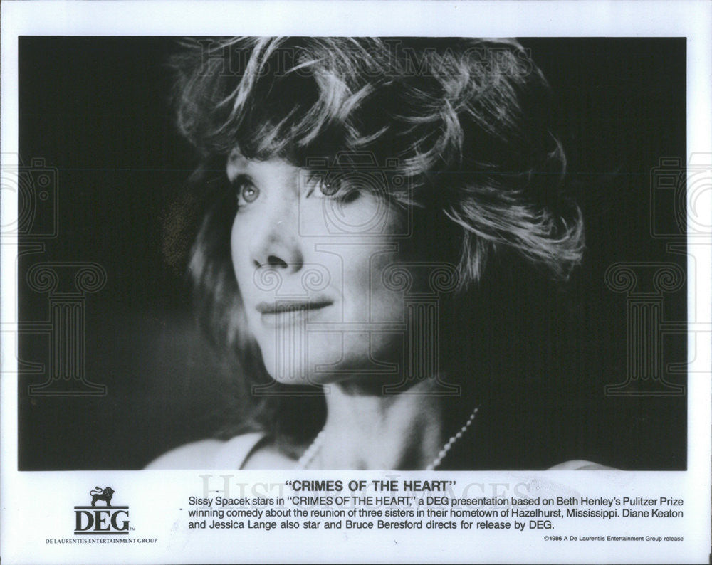 Press Photo Actress Sissy Spacek &quot;Crimes of the Heart&quot; - Historic Images