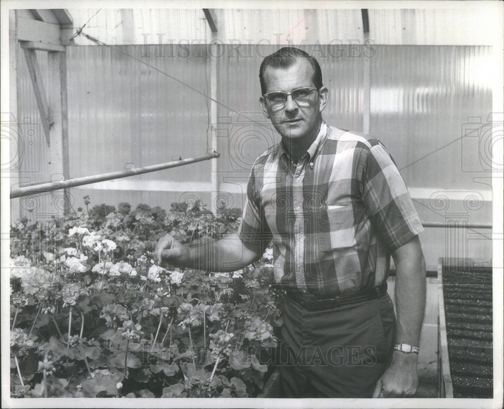 1970 Press Photo Bob Oglevee of Oglevee Floral Co - Historic Images
