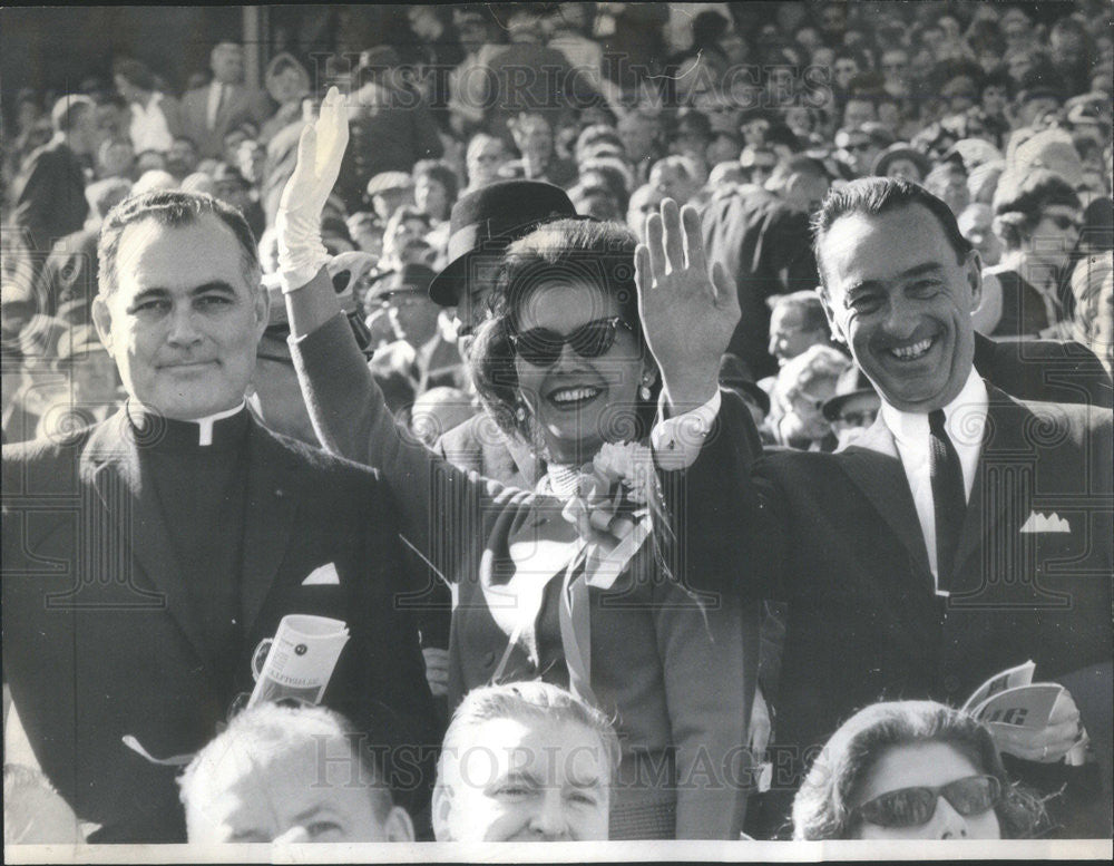 1964 Press Photo William Miller Thoedore Hesburgh President Notre Dame GOP - Historic Images