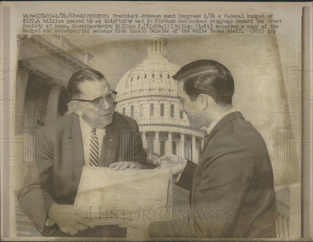 1967 Press Photo president johnson - Historic Images