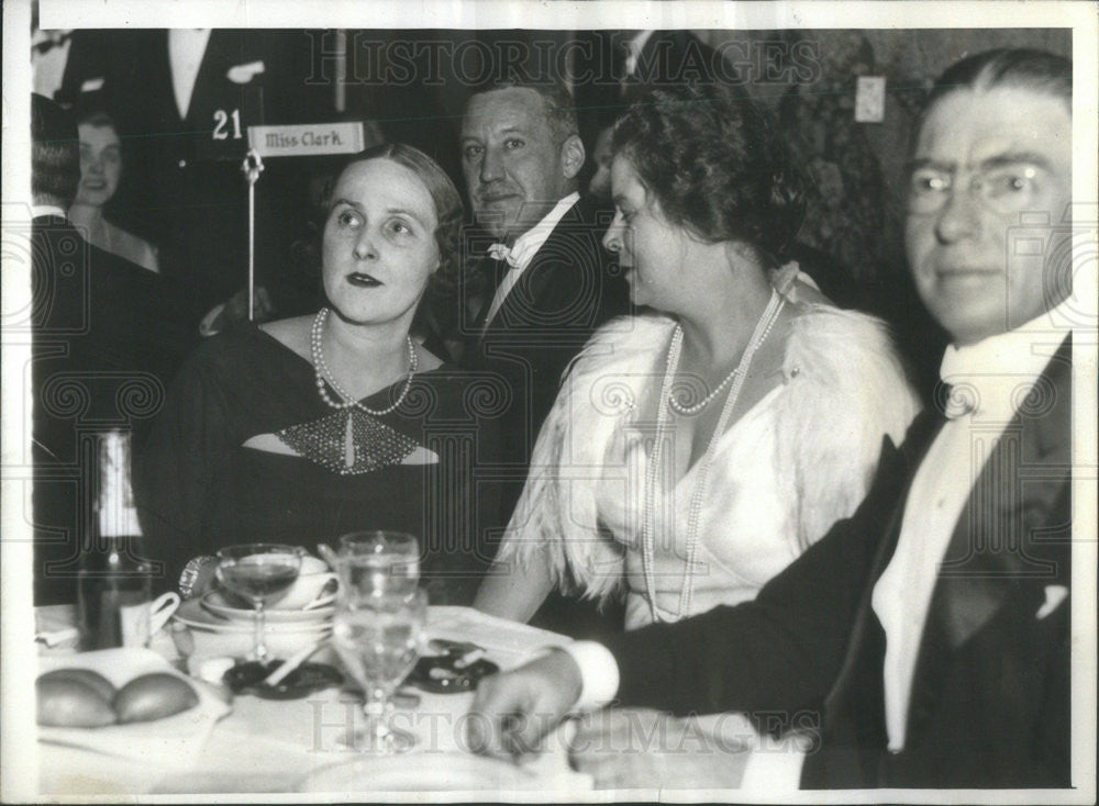 1935 Press Photo Mrs. Ogden Mills Wife Of Treasury Secretary And Mrs. HF Dupont - Historic Images