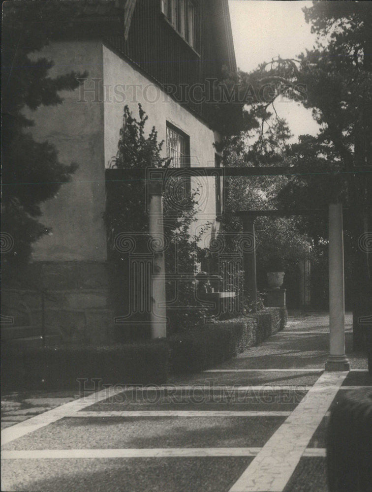 Undated Press Photo Swedish Sculptor Carl Milles Villa - Historic Images