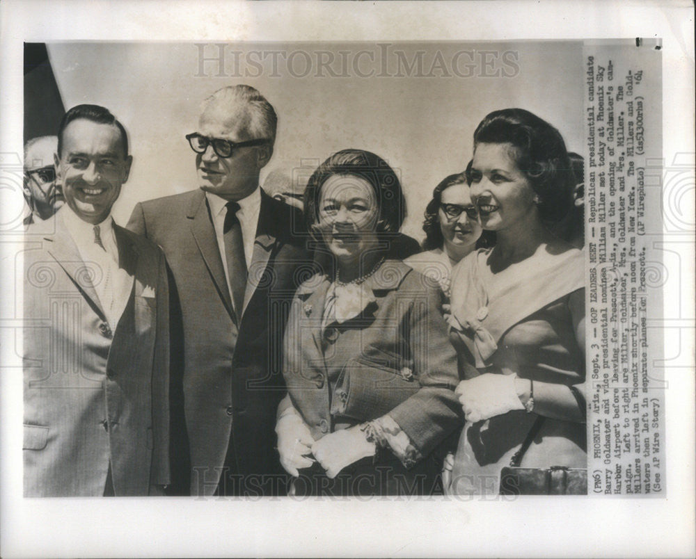 1964 Press Photo Barry Goldwater Republican Presidential Candidate Phoenix Sky - Historic Images