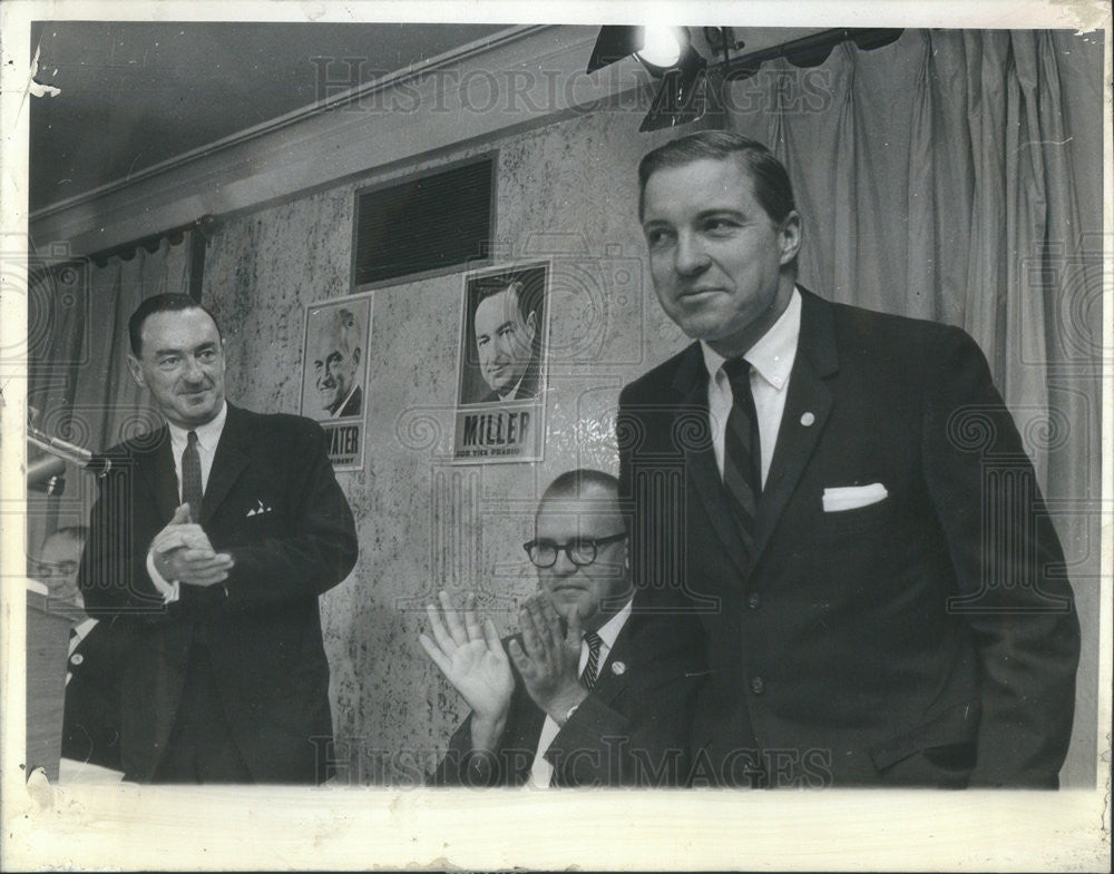 1964 Press Photo Rep. William E. Miller, Republican Vice-Presidential candidate - Historic Images