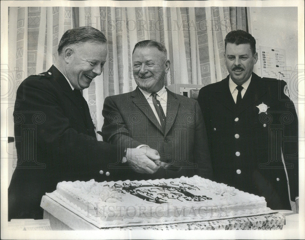 1964 Press Photo Pierce Fleming/Frank J. Murphy/William Miller/Police/Chicago - Historic Images