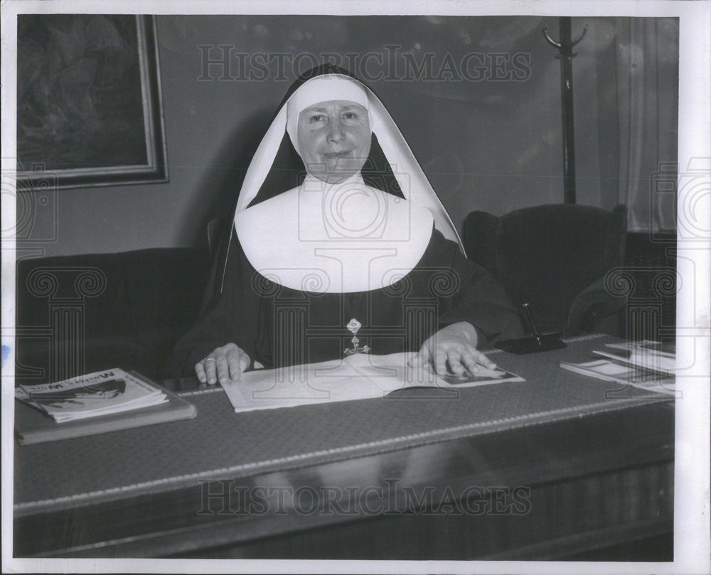 1958 Press Photo Missionary Sister Ottonia Lives In New Guinea For 12 Years-1926 - Historic Images