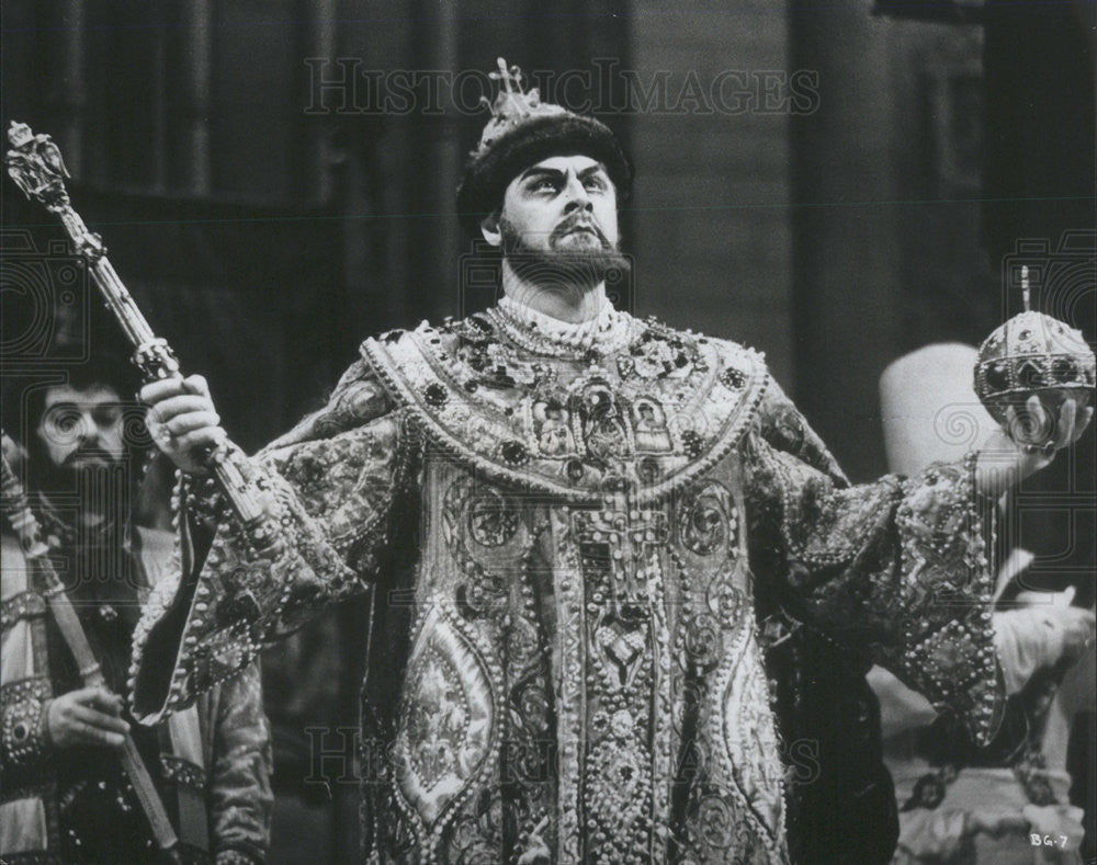 1975 Press Photo Bolshoi Opera Singer Alexander Ognivtsev As Boris Godunov - Historic Images