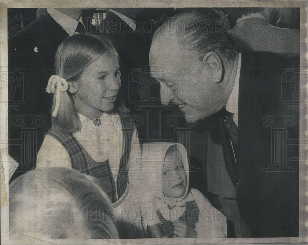 1975 Press Photo King Olav V/Norway/Kasina Hesbol/Yonje Kilew - Historic Images