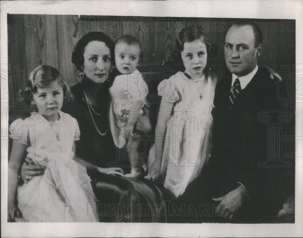 1937 Press Photo Crown Prince Olav and his wife, Crown Princess Martha - Historic Images