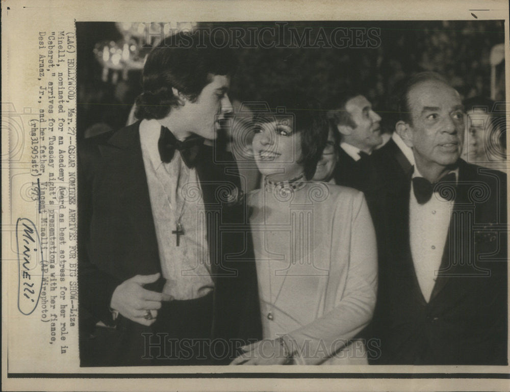 1973 Press Photo Vincent And Liza Minelli-Nominated Academy Award Best Actress - Historic Images