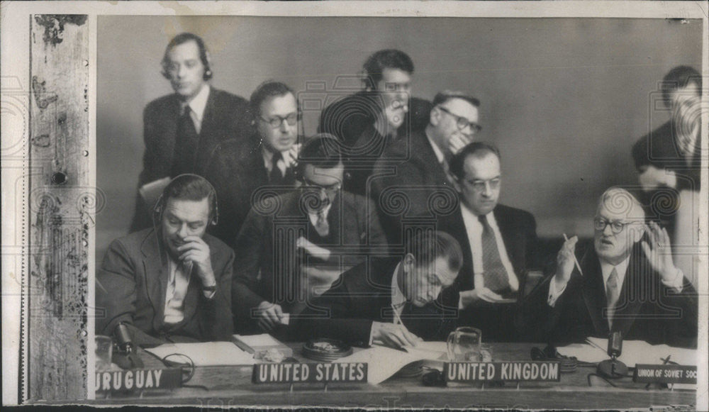 1954 Press Photo Russia Deputy Foreign Minister Andrei Vishinsky UN Political - Historic Images