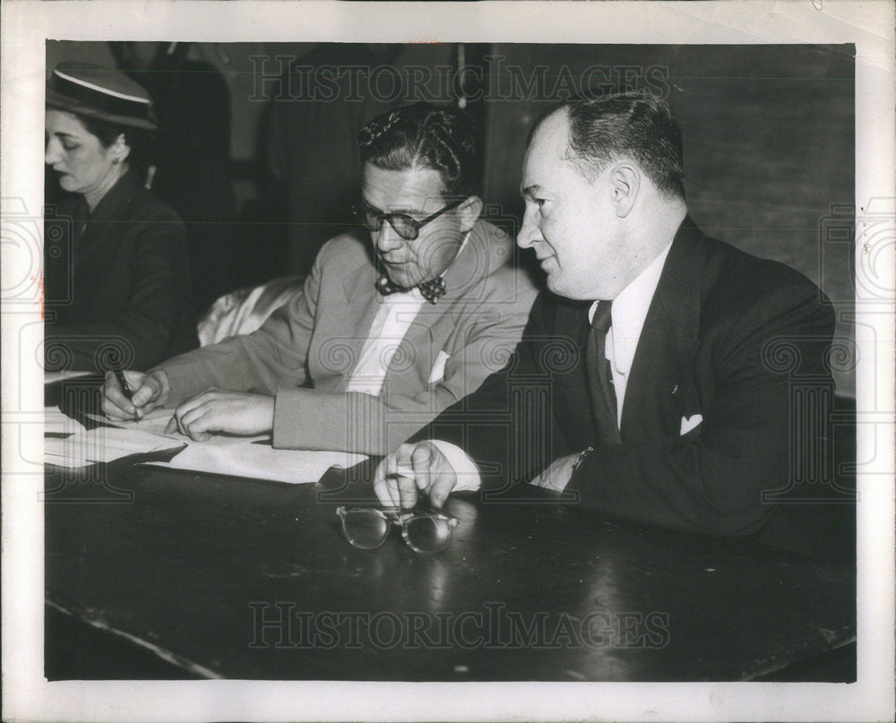 1952 Press Photo Joseph Smitzer/James P. O&#39;Malley/Austin Federation For Decency - Historic Images