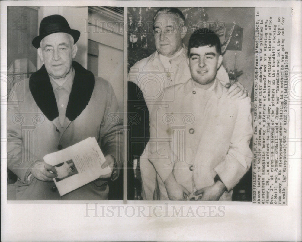 1963 Press Photo Frank O&#39;Neil is SHown in Valley Stress - Historic Images