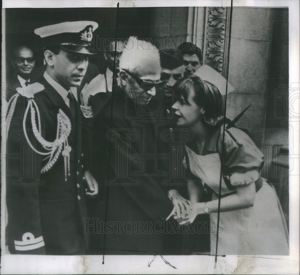 1965 Press Photo President Sarvepalli Radhakrishnan India London Hospital - Historic Images