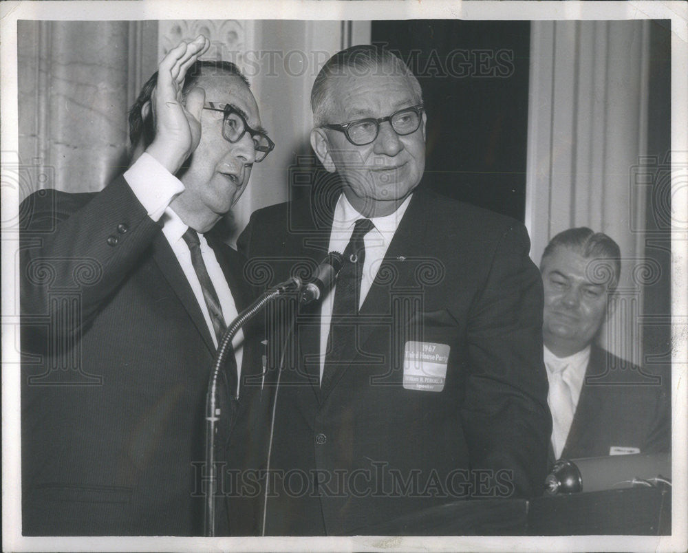 1967 Press Photo Paul Powell Illinois State Secretary - Historic Images