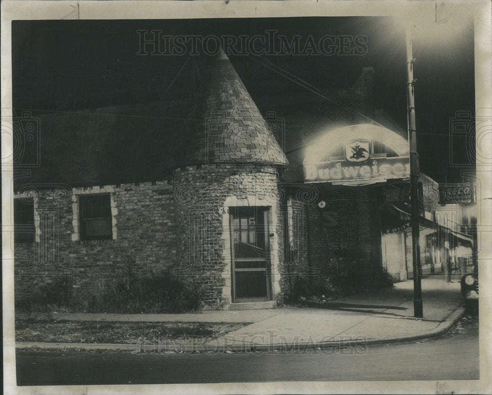 1947 Press Photo The Saloon at North Av. Where Edward E. Rathmann - Historic Images