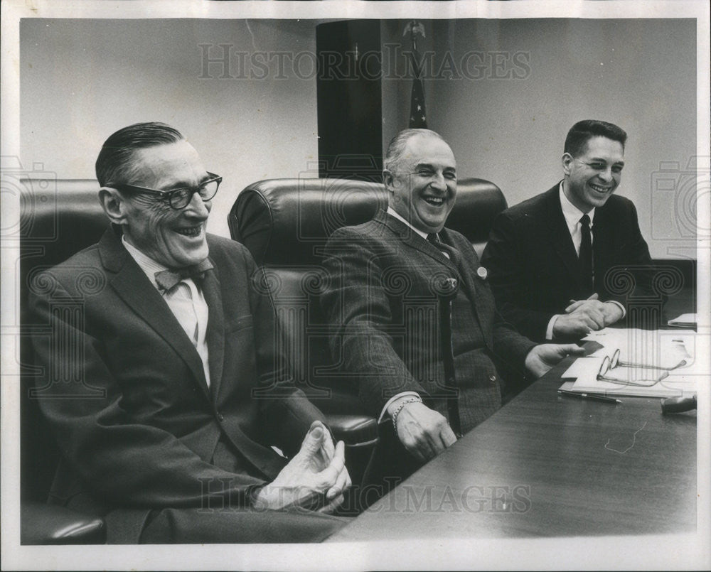 1967 Press Photo Frank J. McKenna Arnold J. Rauen Sheldon S. Cohen - Historic Images