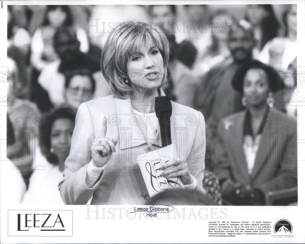 1996 Press Photo Leeza Gibbons American Talk Show Host - Historic Images