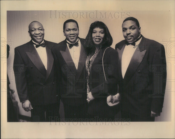 1993 Press Photo Barbara Proctor Rev. George Butler Derrick Butler Mor ...