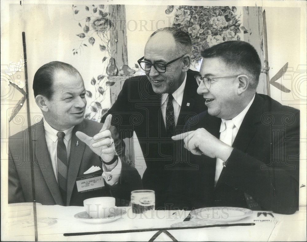 1964 Press Photo Lt Col John Powers,Don Dukelow,Fred Hein - Historic Images