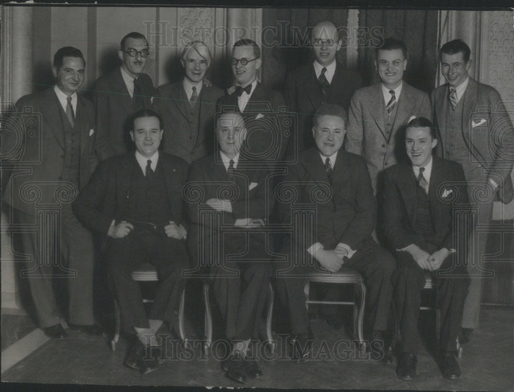 1930 Press Photo Jim Bowers Nicoll Weeber Gene Morgan David Evans Walter Landake - Historic Images