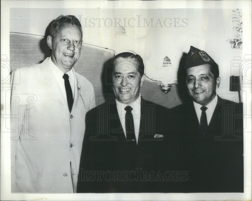 1966 Press Photo Sen. Joseph Montoya Harry Semrow Jose Alvarado Chicago - Historic Images