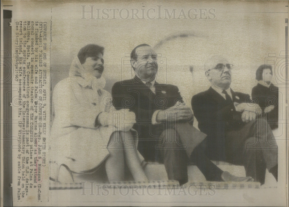 1967 Press Photo John Monagan American Politician Connecticut - Historic Images