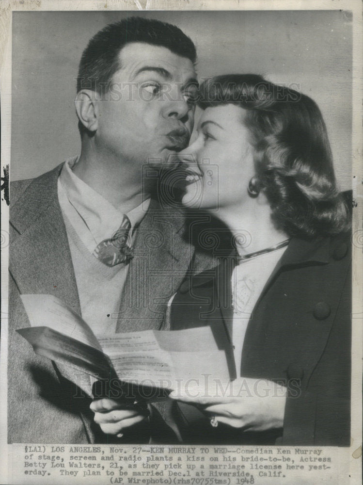 1948 Press Photo Ken Murray American Comedian Entertainer - Historic Images