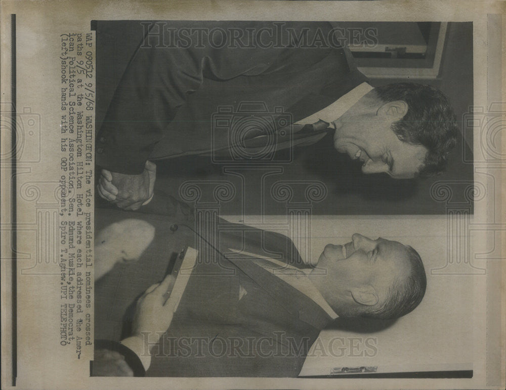 1968 Press Photo Edmund Muskie American Democratic Politician - Historic Images