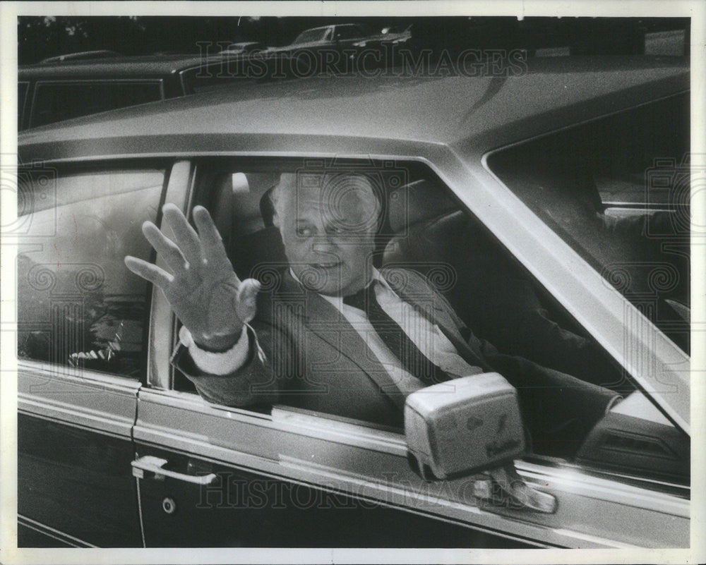 1982 Press Photo Frank J. Muscare Former Chicago Fire Fighters Union President - Historic Images