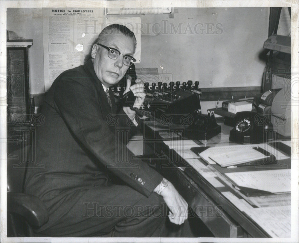 1958 Press Photo Arnold Peterson Reckless Homicide Charge - Historic Images