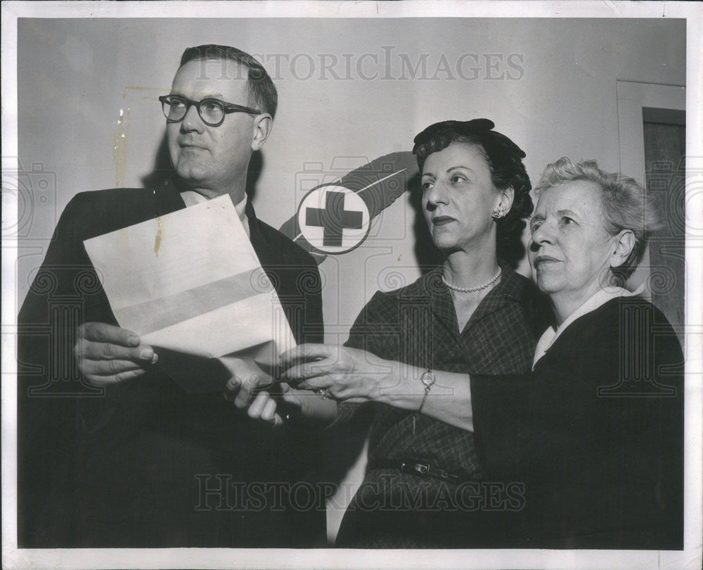 1959 Press Photo Edward Petersen Medical Director Northwestern University - Historic Images