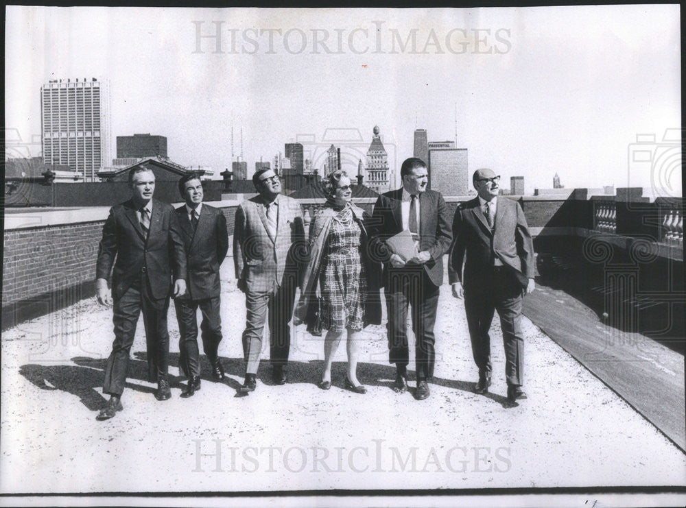 1971 Press Photo Thomas Meager William Smith Robert Marden Jack Gibson - Historic Images