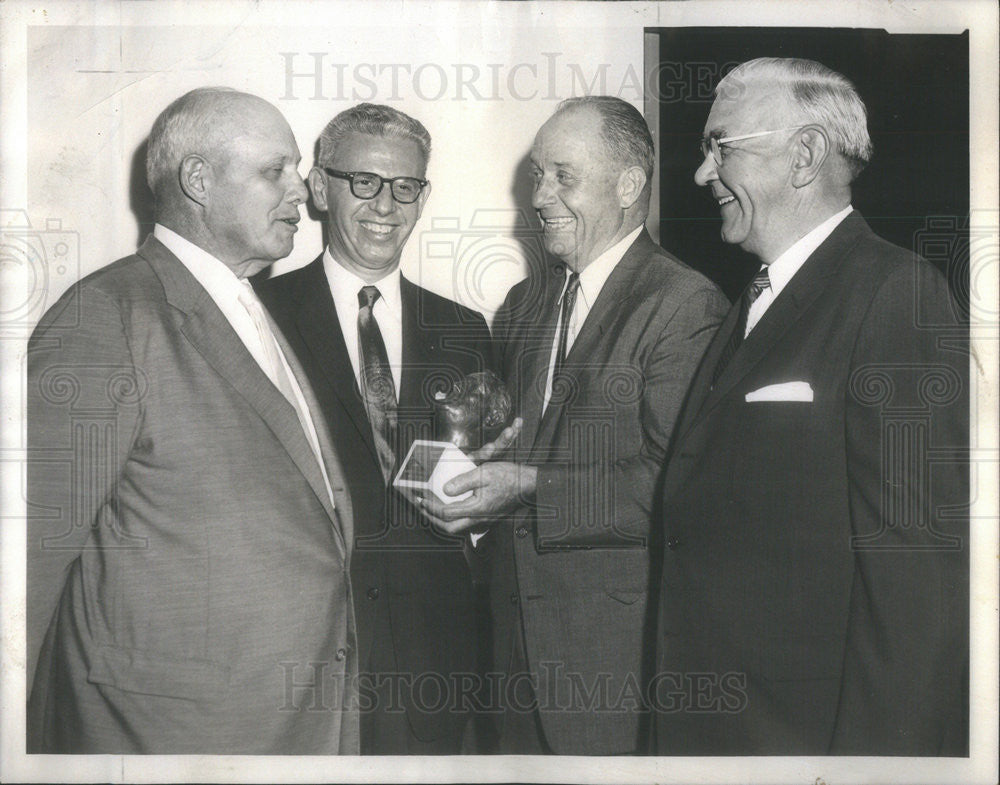 1960 Press Photo George Meany, Arthur J. Goldberg, Dr. Edward J. Sparling - Historic Images