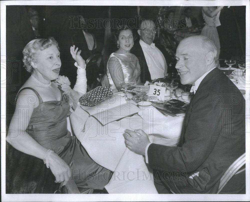 1956 Press Photo Opera Ball, Mrs. John Murphy, Mrs. Winfield Ellis, John Kellog - Historic Images