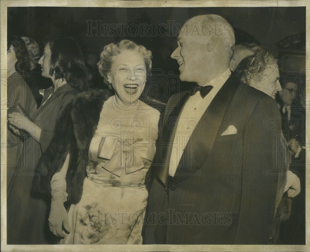 1956 Press Photo Civic Opera House, Mr. and Mrs. John C. Murphy ...