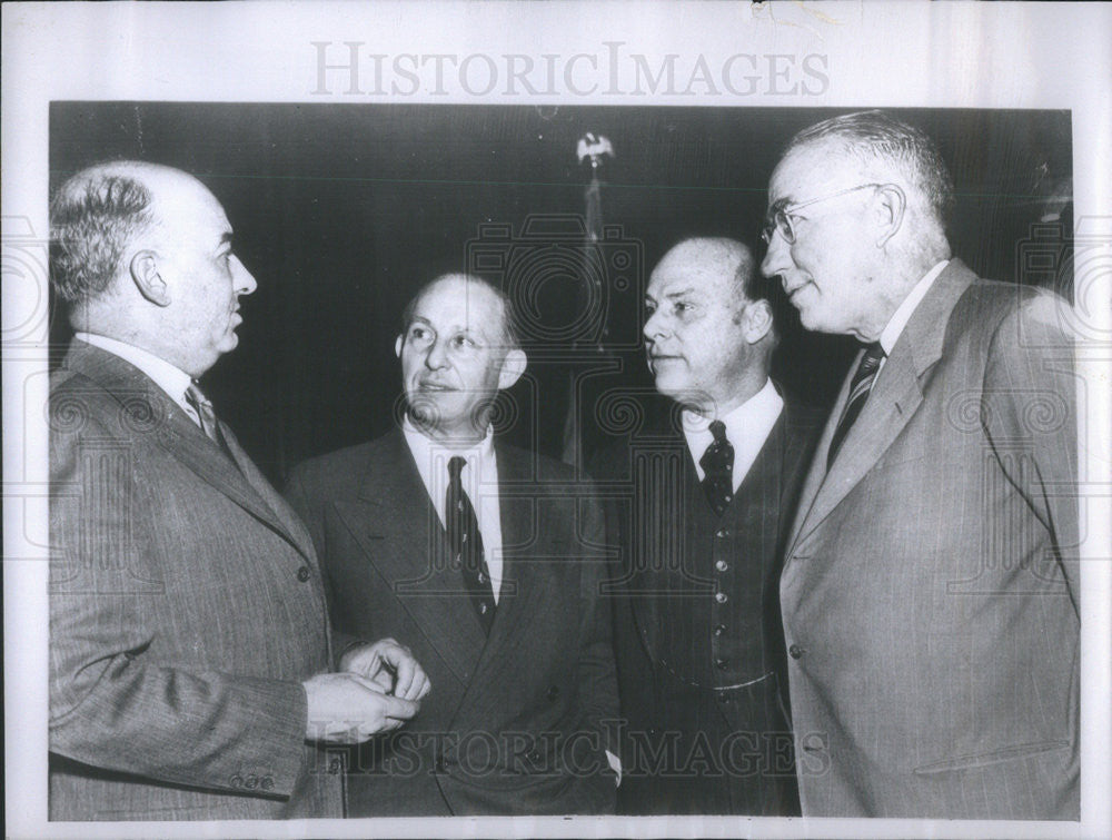 1953 Press Photo RB Murray,W Williams,S Weeks,Commece and Transportation - Historic Images