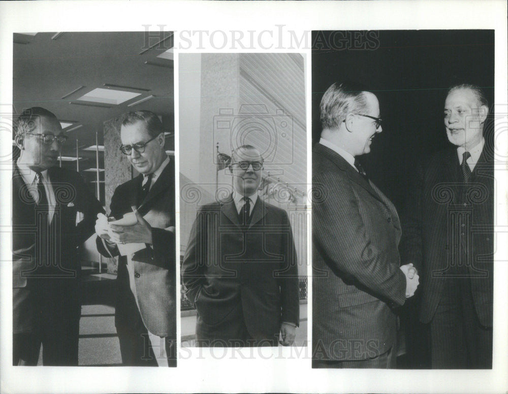 1963 Press Photo Jahn MacVane ABC&#39;s News Man at the UN for 10 Years - Historic Images