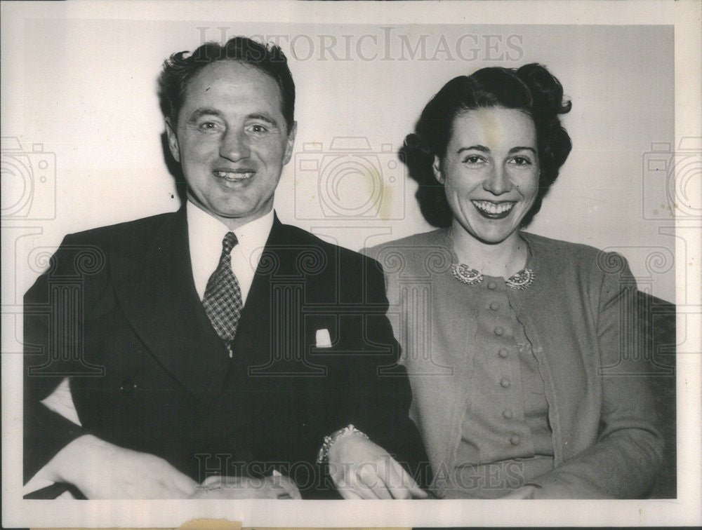 1940 Press Photo President Roosevelt Liner Captain Harry Manning Bride Isabella - Historic Images