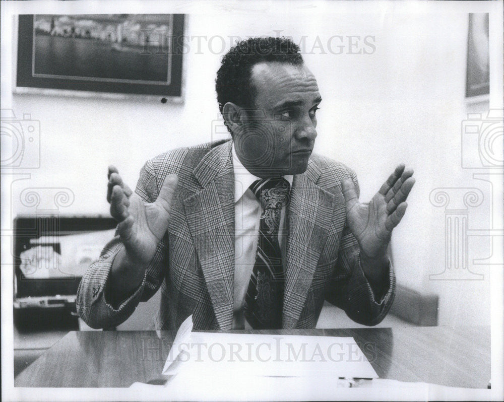 1976 Press Photo Azell Mance Head of Neighborhood Anti Crime Group - Historic Images