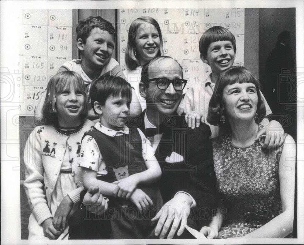 1967 Press Photo George Barr McCutcheon and family - Historic Images