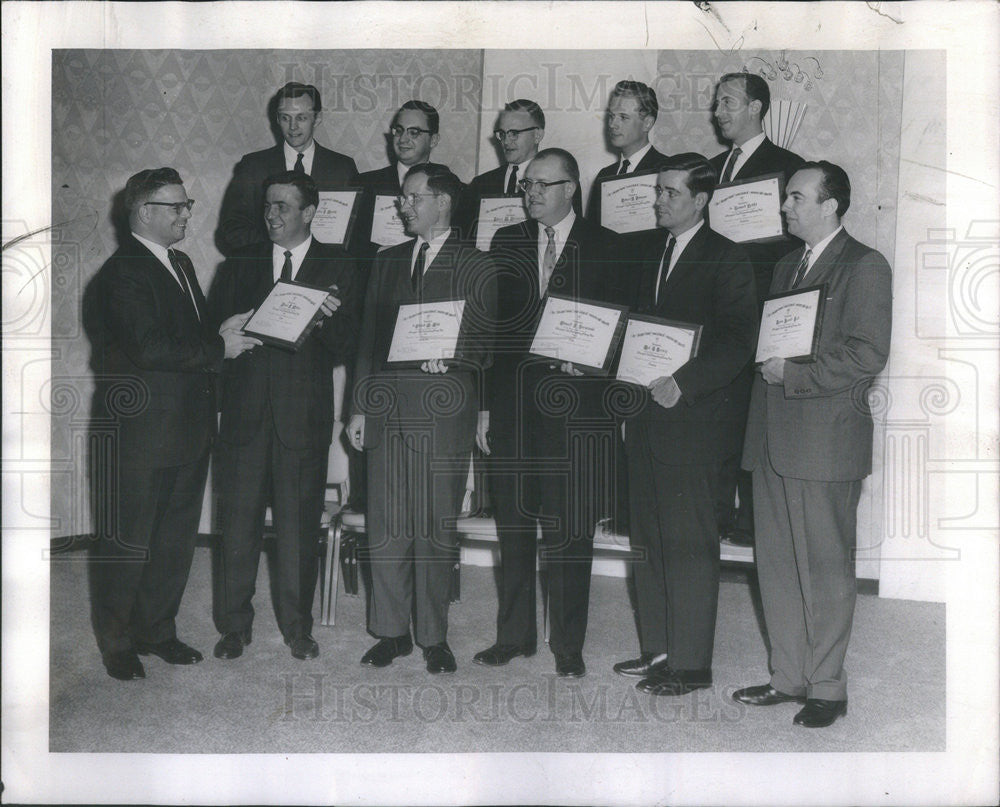 1961 Press Photo Ten Outstanding Young Men John Brouch, Abner J. Mikva, - Historic Images