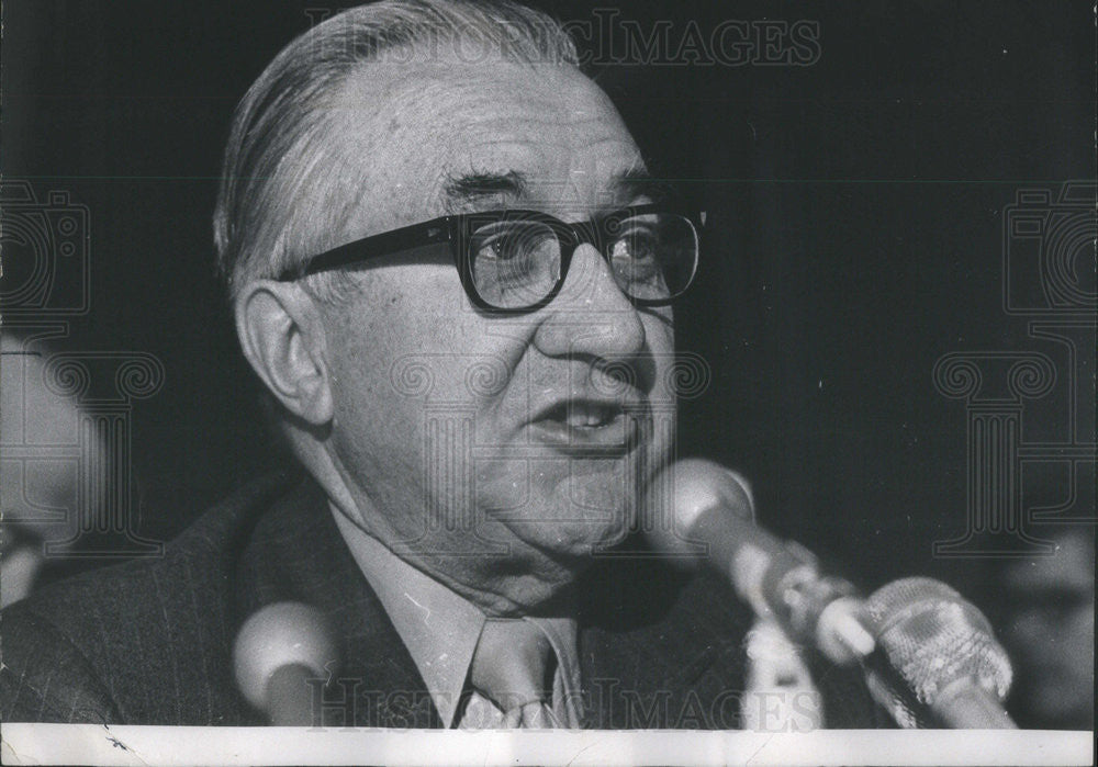 1970 Press Photo E. George Thiem Sanitary District Trustee Senate Committee - Historic Images