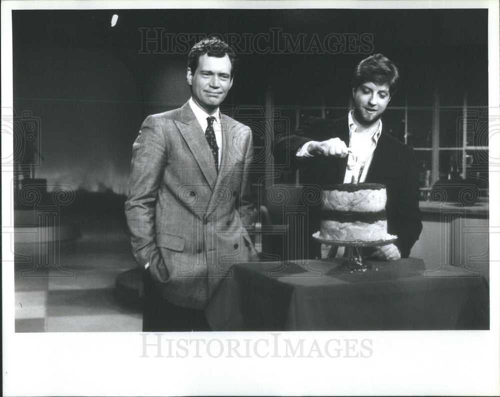 Undated Press Photo David Letterman Chri elliott - Historic Images