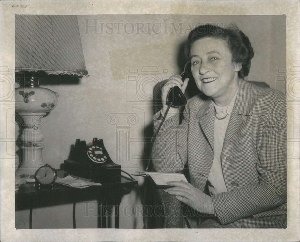 1950 Press Photo Campaigner Marjorie Letts Republican Nominee Senate - Historic Images