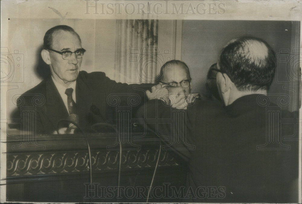 1955 Press Photo Manufaturer Harry Lev - Historic Images